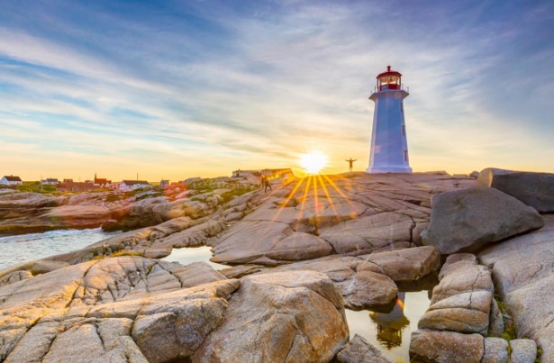 Mộc góc chụp từ làng chài Peggy’s Cove